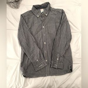 Gymboree Boys collared long sleeve button up. Linen material size 10-12. EUC